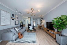 新湖明珠城北歐風(fēng)格裝修案例 90平米住宅室內(nèi)裝飾裝修賞析